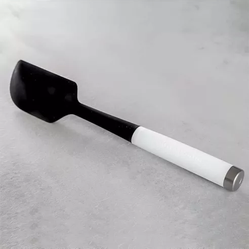 Espatula Raspadora Clasica de Silicon con Puno Blanco 30 Centimetros KITCHEN AID KCG031OHWHE