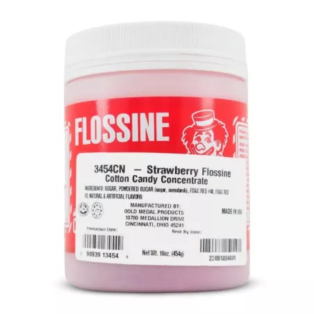 Saborizante para Algodon de Azucar de 463 Gramos con Sabor a Fresa GOLD MEDAL 3454