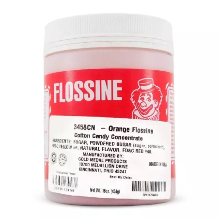 Saborizante para Algodon de Azucar con Sabor Naranja de 454 Gramos GOLD MEDAL 3458
