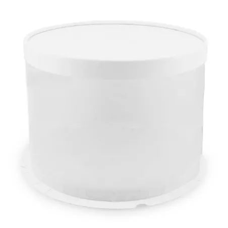 Caja Porta Queque Redonda Blanca de 30 x 30 x 16 Centimetros MASTER CHEF 0761093