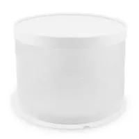 Caja Porta Queque Redonda Blanca de 35 x 35 x 16 Centimetros MASTER CHEF 0761094