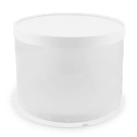 Caja Porta Queque Redonda Blanca de 35 x 35 x 16 Centimetros MASTER CHEF 0761094