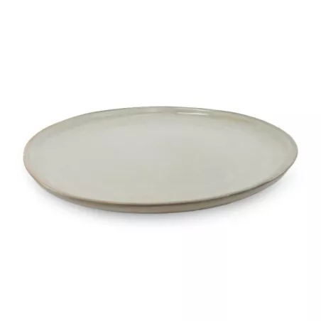 Plato Redondo de Ceramica 26.5 Centimetros Beige BELLARTE LDX-P00340