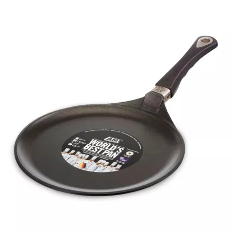 Sarten Crepero Redondo de Aluminio 28 Centimetros AMT GASTROGUSS 128-E