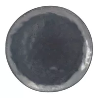 Plato Redondo de Ceramica 20 Centimetros Negro BELLARTE LDX-P00255 2