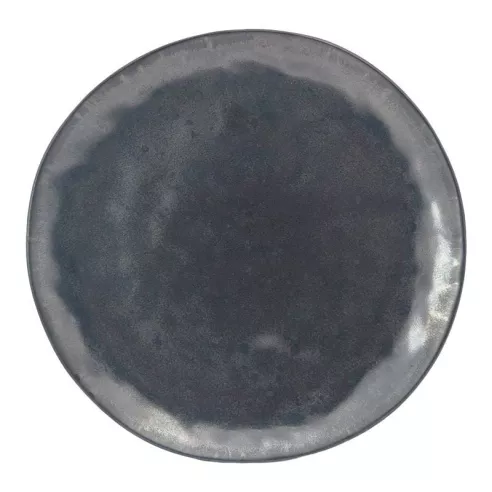Plato Redondo de Ceramica 20 Centimetros Negro BELLARTE LDX-P00255