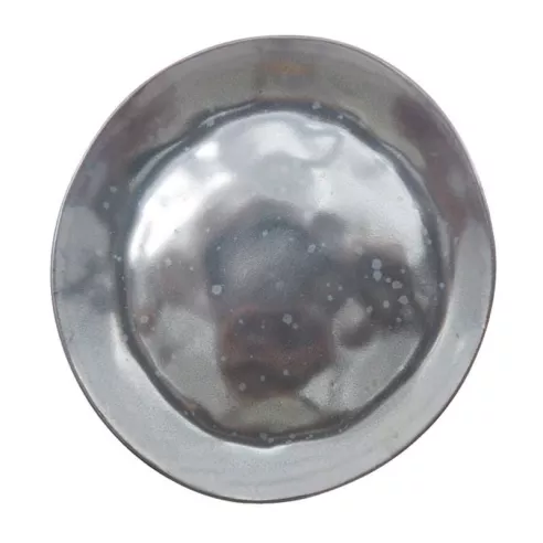 Plato Redondo de Ceramica 21 x 20 Centimetros Negro BELLARTE LDX-P00442