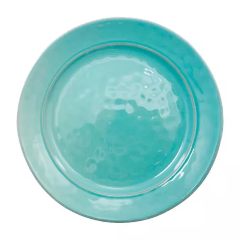 Plato Redondo de Ceramica 22.5 Centimetros Turquesa BELLARTE LDX-P00592