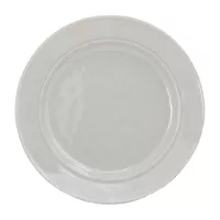 Plato Redondo de Ceramica 22.5 Centimetros Gris Claro BELLARTE LDX-P00588 2