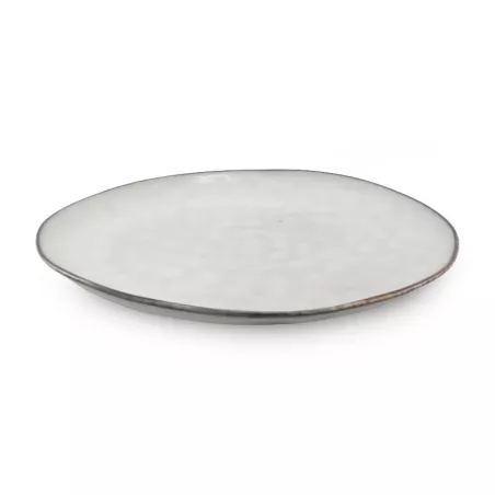 Plato Redondo de Ceramica 27.8 Centimetros Beige BELLARTE LDX-P00192