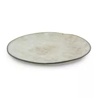 Plato Redondo de Ceramica 20.5 Centimetros Beige BELLARTE LDX-P00193