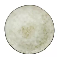 Plato Redondo de Ceramica 20.5 Centimetros Beige BELLARTE LDX-P00193 2