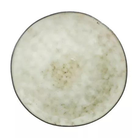 Plato Redondo de Ceramica 20.5 Centimetros Beige BELLARTE LDX-P00193