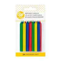 Candelas de Colores, 24 piezas WILTON 2811-284