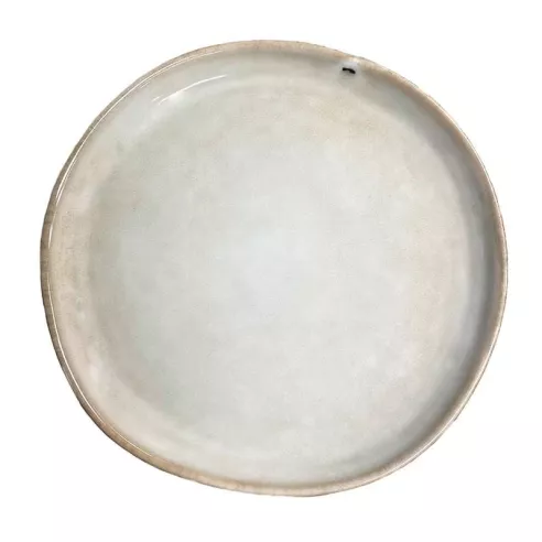 Plato Redondo de Ceramica 20.5 Centimetros Beige BELLARTE LDX-P00341