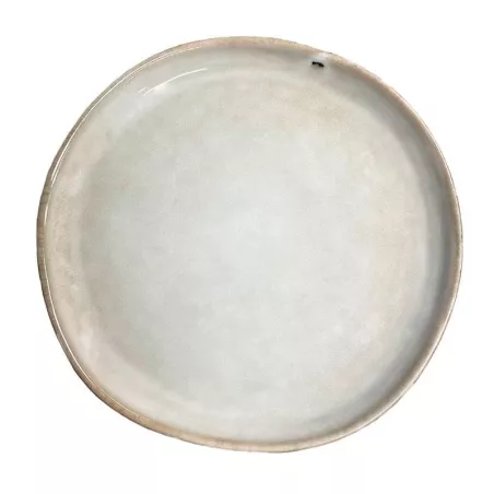 Plato Redondo de Ceramica 20.5 Centimetros Beige BELLARTE LDX-P00341