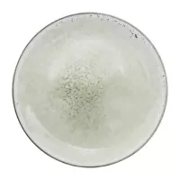 Plato Redondo de Ceramica 19.5 Centimetros Blanco Hueso BELLARTE LDX-P00560 2