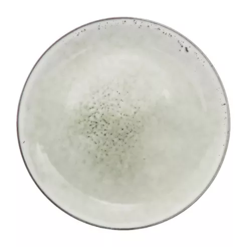 Plato Redondo de Ceramica 19.5 Centimetros Blanco Hueso BELLARTE LDX-P00560