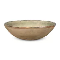 Bowl Redondo de Ceramica 18 x 5 Centimetros Verde Claro BELLARTE LDX-W00253