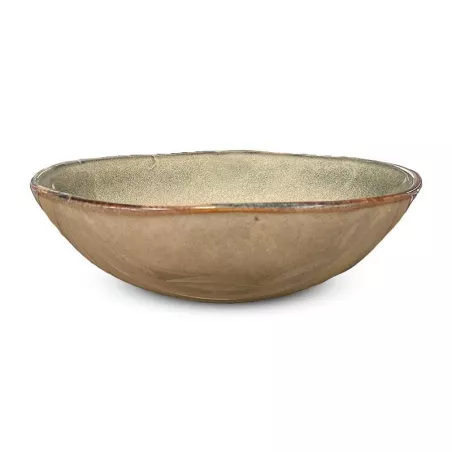 Bowl Redondo de Ceramica 18 x 5 Centimetros Verde Claro BELLARTE LDX-W00253