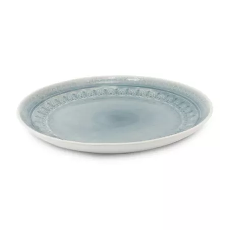 Plato Redondo de Ceramica 27 Centimetros Verde BELLARTE LDX-P00133