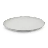 Plato Redondo de Ceramica 27.5 Centimetros Gris Claro BELLARTE LDX-P00559