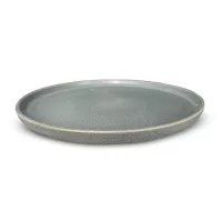 Plato Redondo de Ceramica 20.8 Centimetros Gris BELLARTE LDX-P00390
