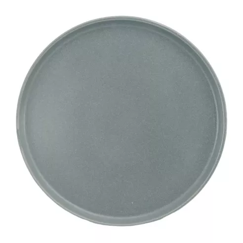 Plato Redondo de Ceramica 20.8 Centimetros Gris BELLARTE LDX-P00390