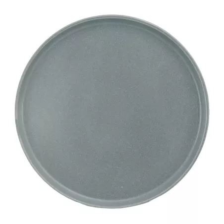 Plato Redondo de Ceramica 20.8 Centimetros Gris BELLARTE LDX-P00390