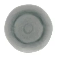 Plato Redondo de Ceramica 27.5 Centimetros Gris BELLARTE LDX-P00123 2