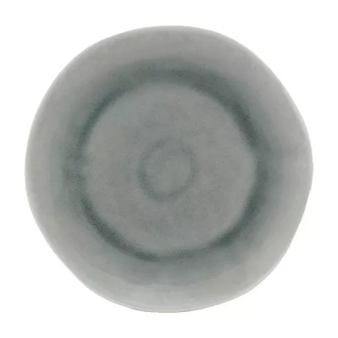 Plato Redondo de Ceramica 27.5 Centimetros Gris BELLARTE LDX-P00123