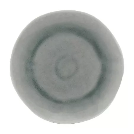 Plato Redondo de Ceramica 27.5 Centimetros Gris BELLARTE LDX-P00123