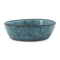 Bowl Redondo de Ceramica 16 x 4.5 Centimetros Azul BELLARTE LDX-W00401
