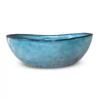 Bowl Redondo de Ceramica 21 x 6 Centimetros Turquesa BELLARTE LDX-W00564