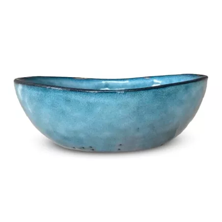 Bowl Redondo de Ceramica 21 x 6 Centimetros Turquesa BELLARTE LDX-W00564