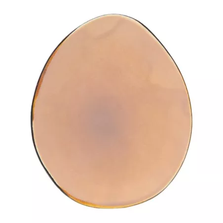 Plato Redondo de Ceramica 27 Centimetros Anaranjado BELLARTE LDX-P00399