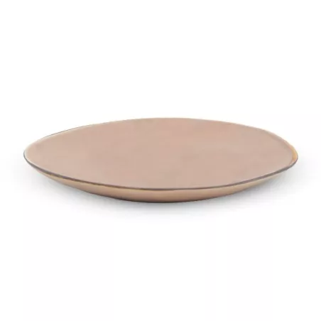 Plato Redondo de Ceramica 27 Centimetros Anaranjado BELLARTE LDX-P00399