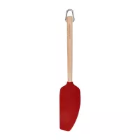 Espatula Mezcladora de Madera de Abedul con Punta de Silicon Rojo KITCHEN AID KQR732OHERE