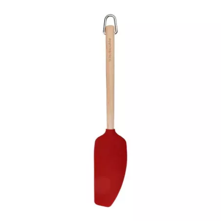 Espatula Mezcladora de Madera de Abedul con Punta de Silicon Rojo KITCHEN AID KQR732OHERE