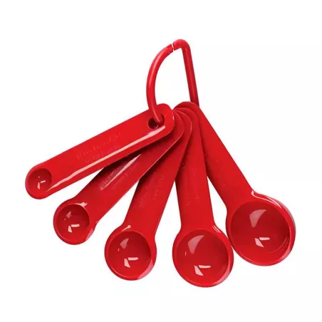 Juego de Cucharas para Medir Rojo, Set de 5 Unidades KITCHEN AID KQG057OHERE