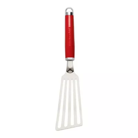 Espatula Ranurada Flexible de Acero Inoxidable con Puno Rojo KITCHEN AID KAG024OHERE