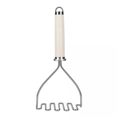 Majador para Papa de Acero Inoxidable con Puno Color Crema KITCHEN AID KAG008OHACE
