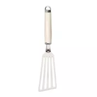 Espatula Ranurada Flexible de Acero Inoxidable con Puno Crema KITCHEN AID KAG024OHACE