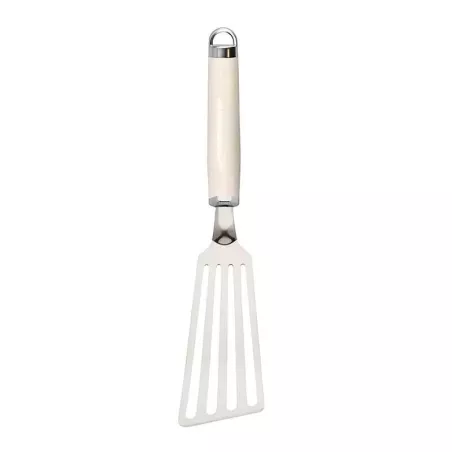 Espatula Ranurada Flexible de Acero Inoxidable con Puno Crema KITCHEN AID KAG024OHACE
