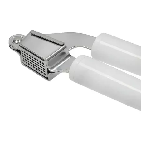 Prensa Clasica para Ajo de Acero Inoxidable con Puno Blanco KITCHEN AID KCG132OHWHE