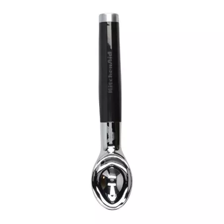Cuchara Clasica para Helado de Acero Inoxidable con Puno Negro KITCHEN AID KCG117OHOBE