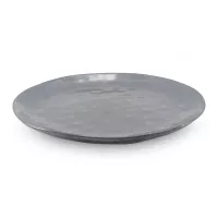 Plato Redondo de Ceramica 27.5 Centimetros Negro BELLARTE LDX-P00254