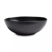 Bowl Redondo de Ceramica 22.5 x 6.3 Centimetros Negro BELLARTE LDX-W00200