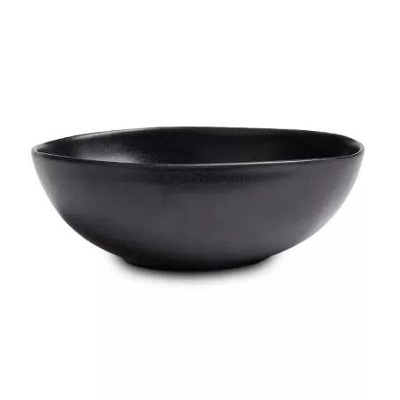 Bowl Redondo de Ceramica 22.5 x 6.3 Centimetros Negro BELLARTE LDX-W00200