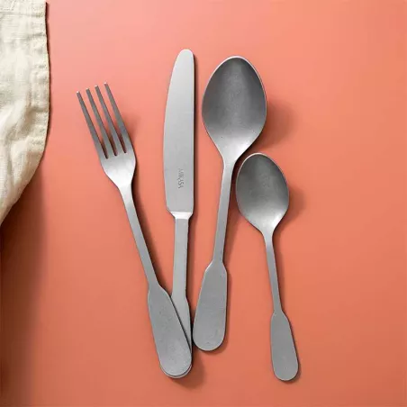 Cubiertos Soho Antique de Acero Inoxidable, Set de 16 Piezas MIKASA MKCUTSOANT16PC